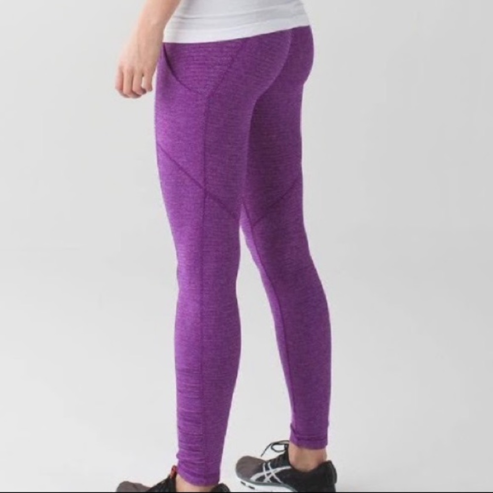 Lululemon Purple Speed Tight Rulu Leggings